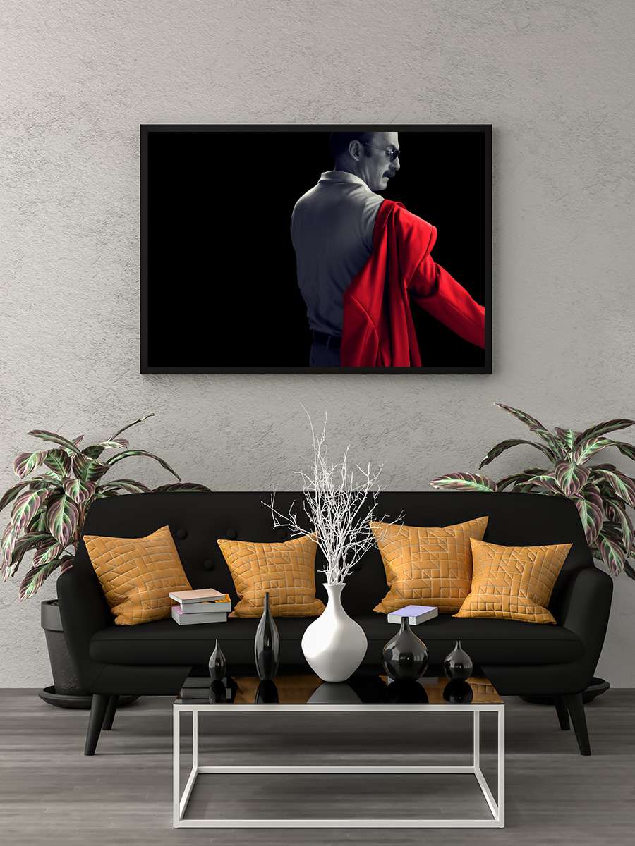 Better Call Saul Dizi Tablo Siyah Çerçeveli Dizi Poster Duvar Tablo