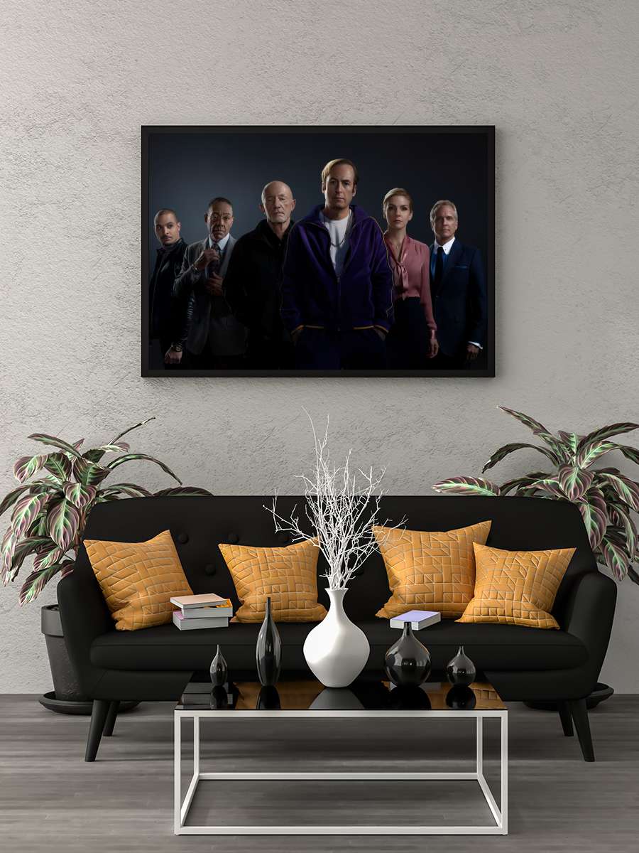 Better Call Saul Dizi Tablo Siyah Çerçeveli Dizi Poster Duvar Tablo