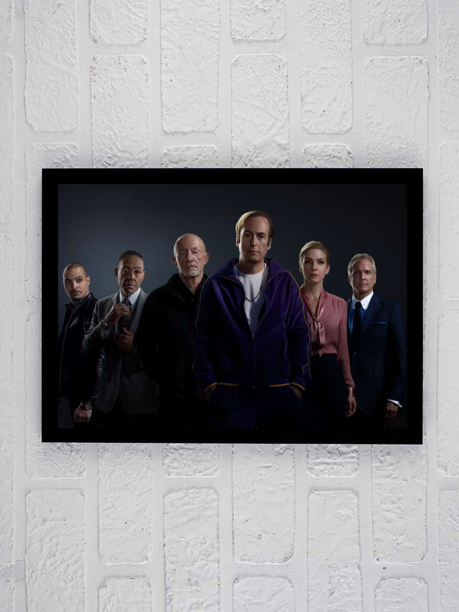 Better Call Saul Dizi Tablo Siyah Çerçeveli Dizi Poster Duvar Tablo