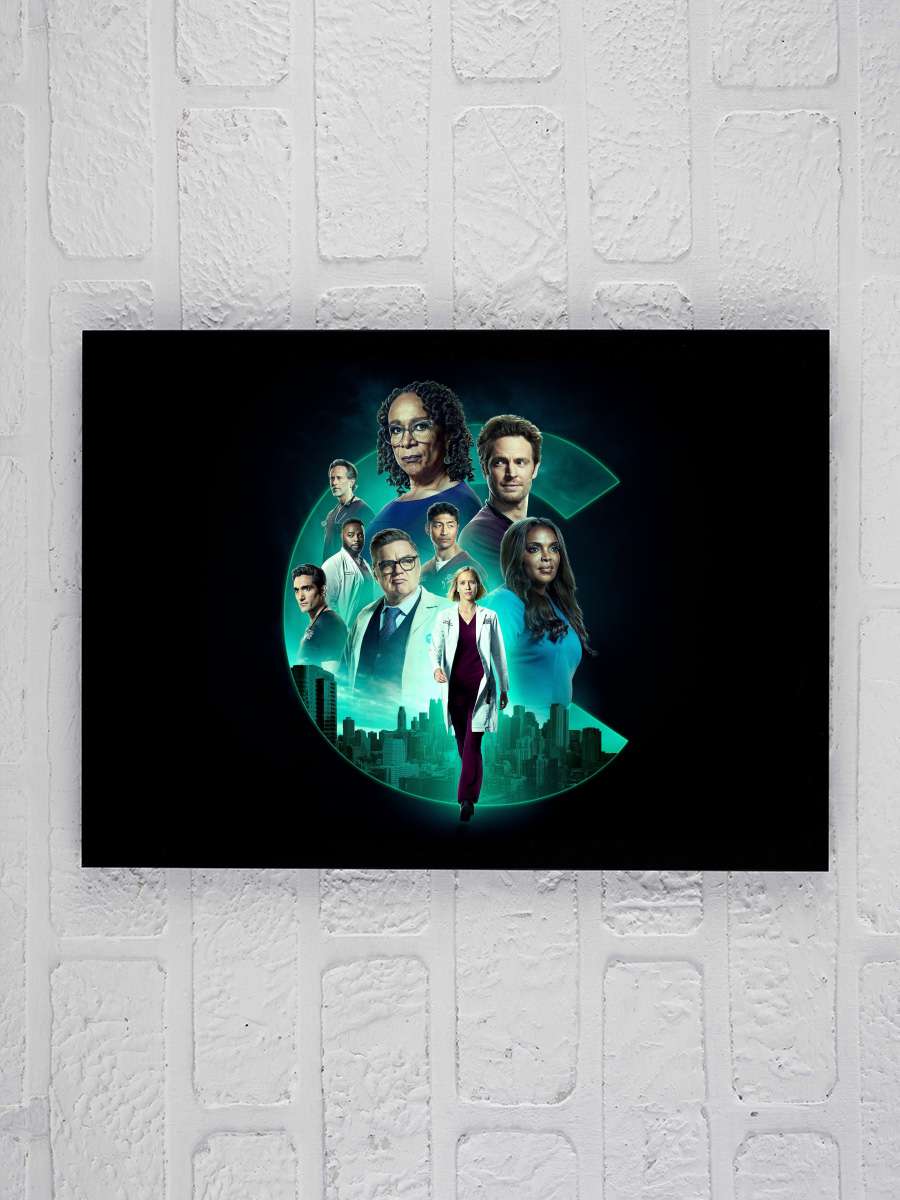 Chicago Med Dizi Tablo Siyah Çerçeveli Dizi Poster Duvar Tablo