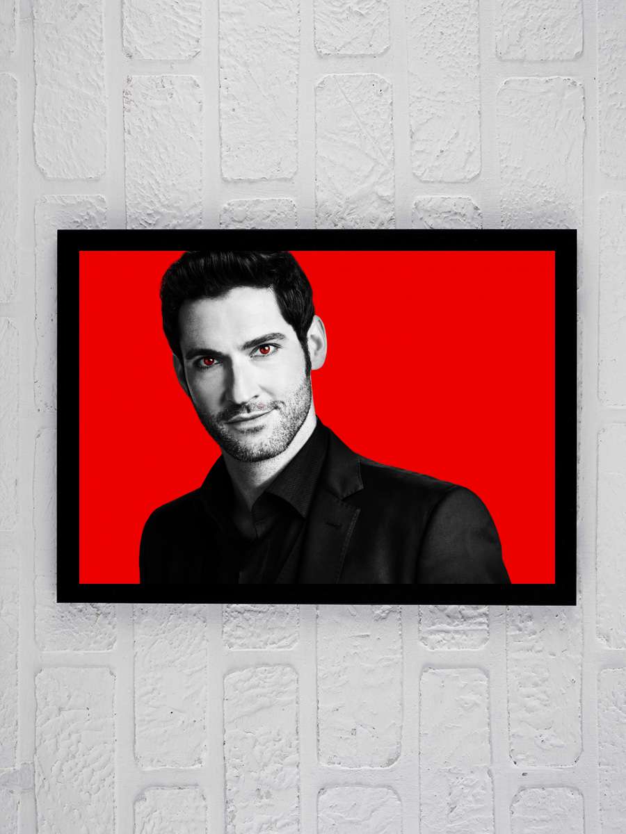 Lucifer Dizi Tablo Siyah Çerçeveli Dizi Poster Duvar Tablo