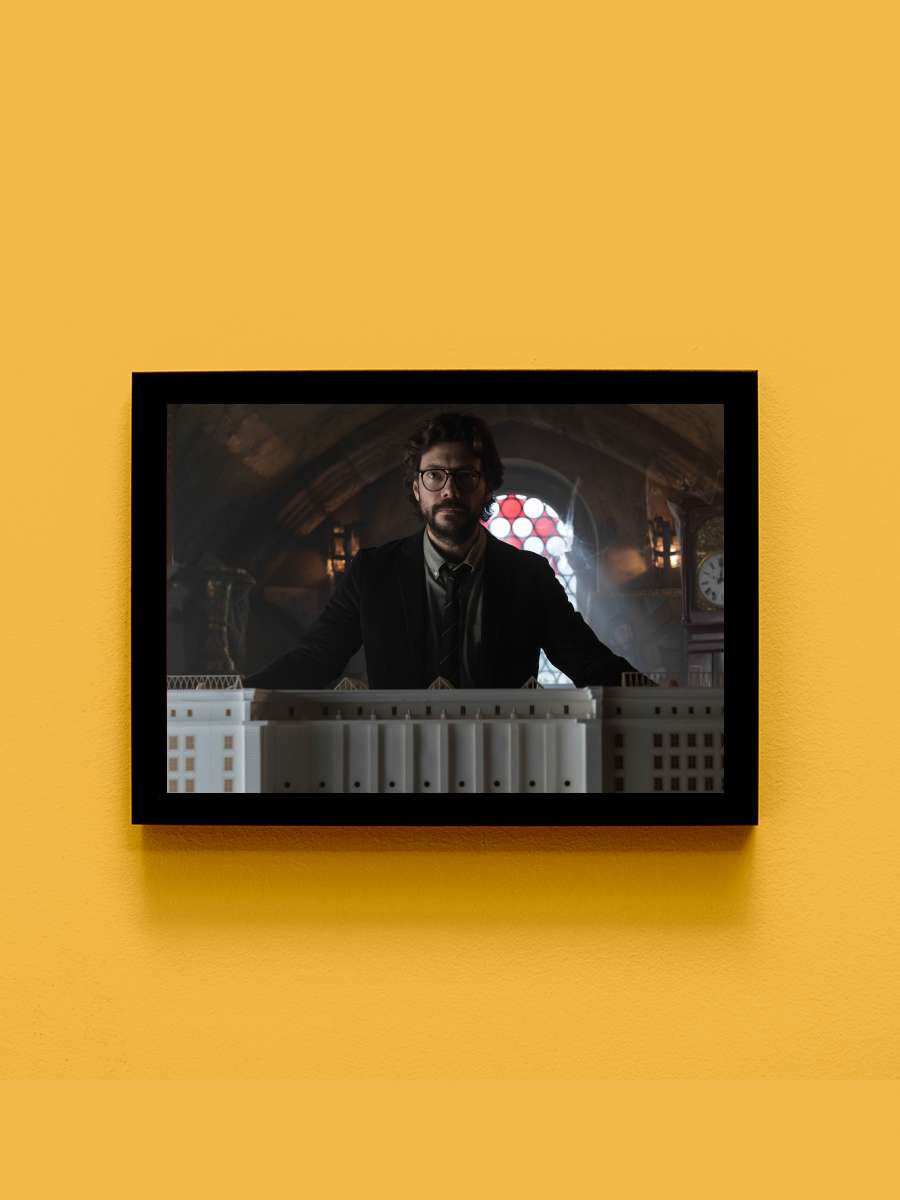La casa de papel Dizi Tablo Siyah Çerçeveli Dizi Poster Duvar Tablo