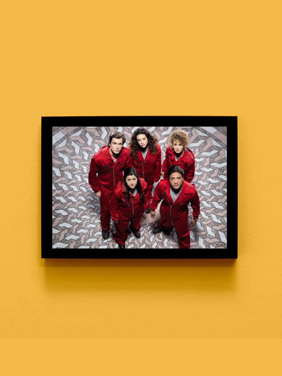 La casa de papel Dizi Tablo Siyah Çerçeveli Dizi Poster Duvar Tablo - En İyi Fiyatlarla