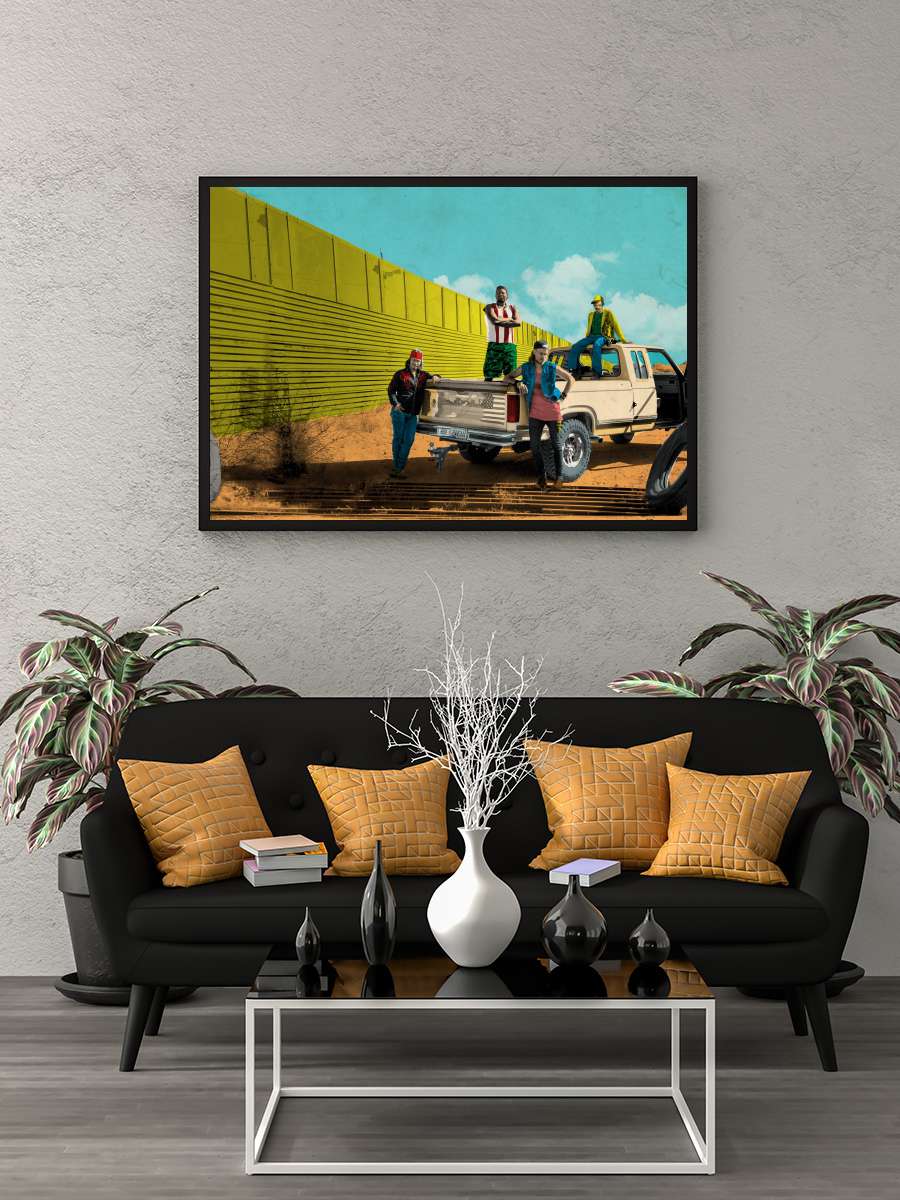 Run Coyote Run Dizi Tablo Siyah Çerçeveli Dizi Poster Duvar Tablo