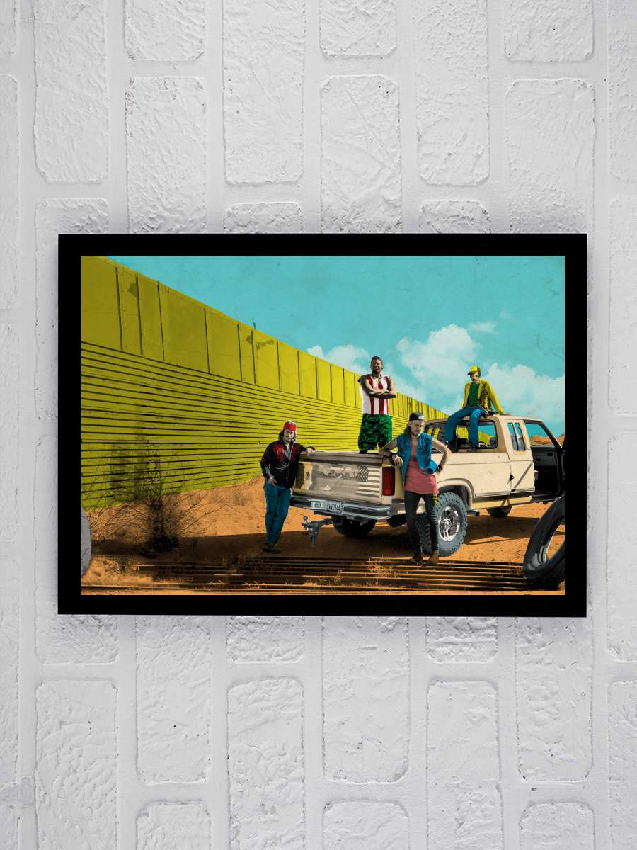 Run Coyote Run Dizi Tablo Siyah Çerçeveli Dizi Poster Duvar Tablo