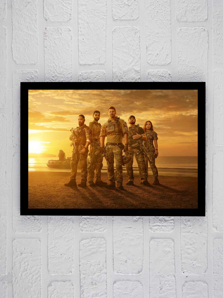 SEAL Team Dizi Tablo Siyah Çerçeveli Dizi Poster Duvar Tablo