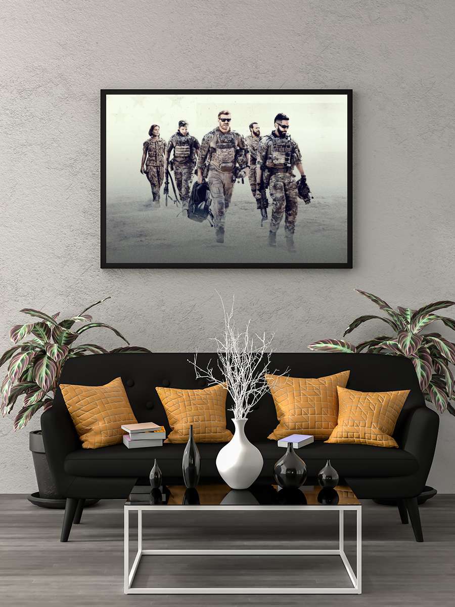 SEAL Team Dizi Tablo Siyah Çerçeveli Dizi Poster Duvar Tablo
