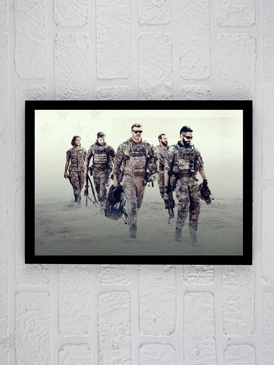 SEAL Team Dizi Tablo Siyah Çerçeveli Dizi Poster Duvar Tablo