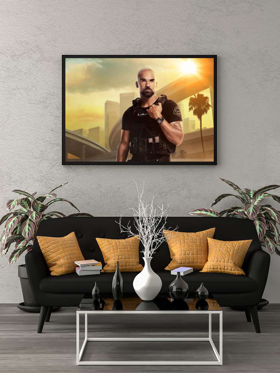 S.W.A.T. Dizi Tablo Siyah Çerçeveli Dizi Poster Duvar Tablo