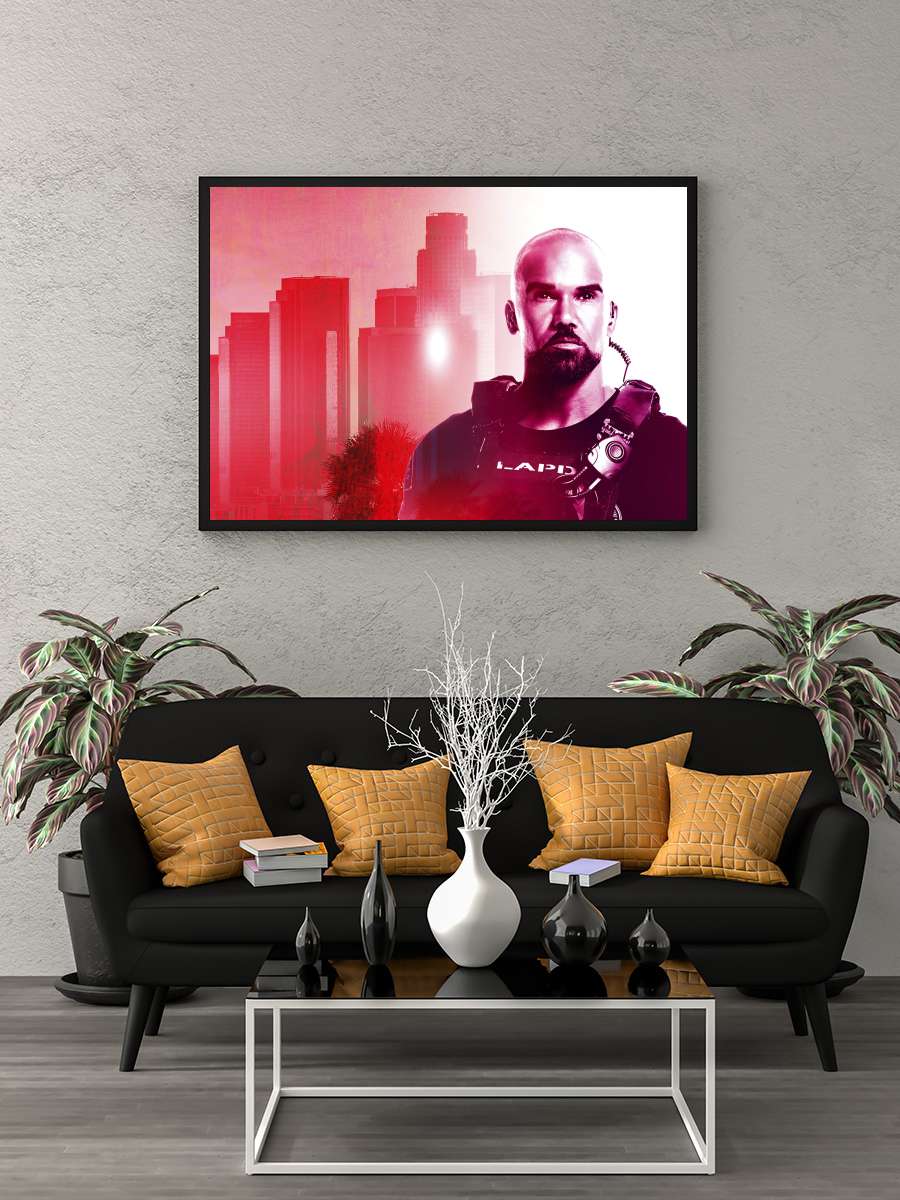 S.W.A.T. Dizi Tablo Siyah Çerçeveli Dizi Poster Duvar Tablo