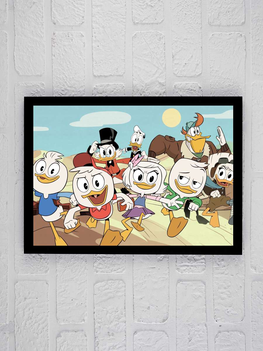 DuckTales Dizi Tablo Siyah Çerçeveli Dizi Poster Duvar Tablo