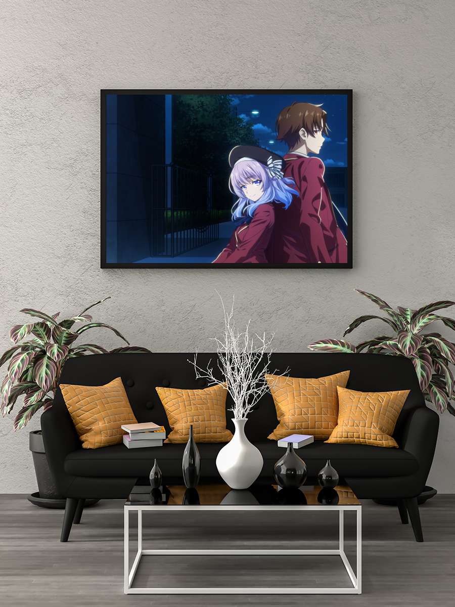 Youkoso Jitsuryoku Shijou Shugi no Kyoushitsu e - ようこそ実力至上主義の教室へ Dizi Tablo Siyah Çerçeveli Dizi Poster Duvar Tablo