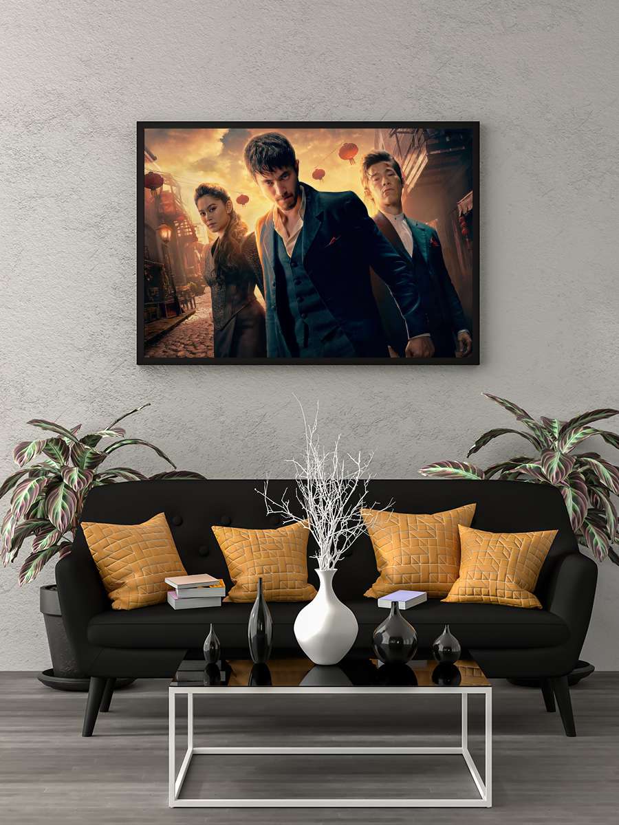 Warrior Dizi Tablo Siyah Çerçeveli Dizi Poster Duvar Tablo