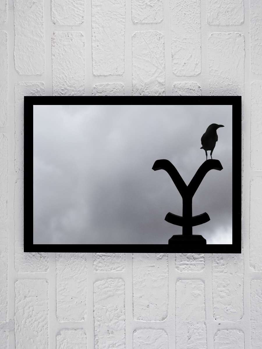 Yellowstone Dizi Tablo Siyah Çerçeveli Dizi Poster Duvar Tablo