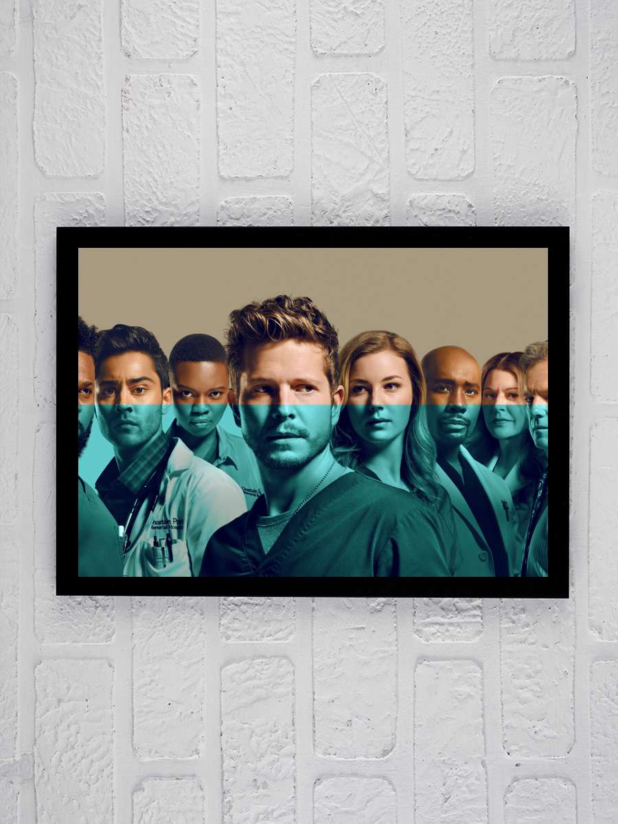 The Resident Dizi Tablo Siyah Çerçeveli Dizi Poster Duvar Tablo