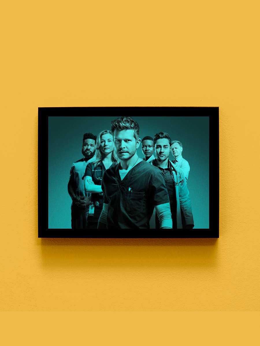 The Resident Dizi Tablo Siyah Çerçeveli Dizi Poster Duvar Tablo