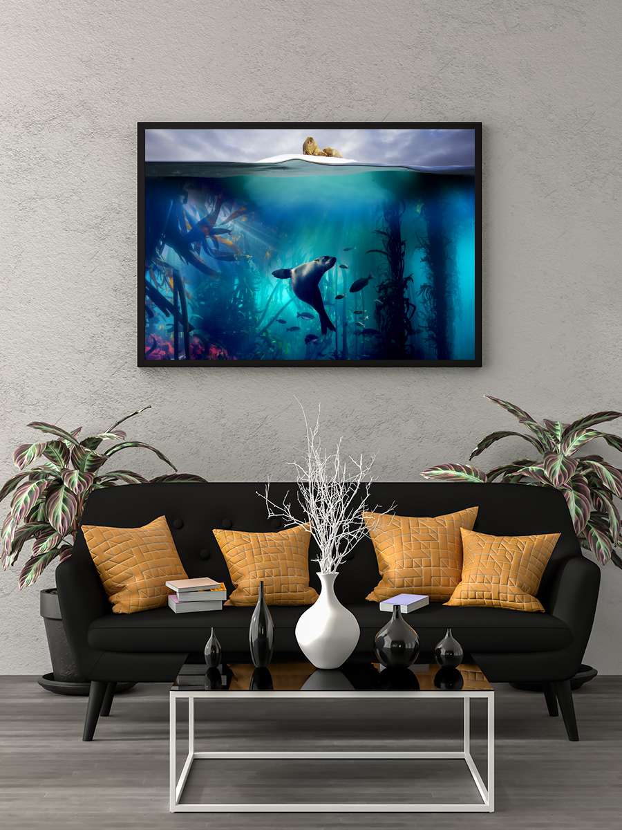 Blue Planet II Dizi Tablo Siyah Çerçeveli Dizi Poster Duvar Tablo