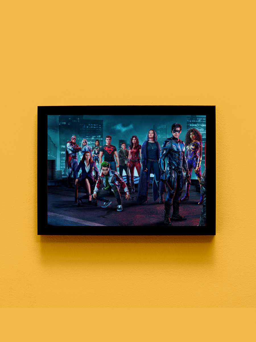 Titans Dizi Tablo Siyah Çerçeveli Dizi Poster Duvar Tablo - En İyi Fiyatlarla