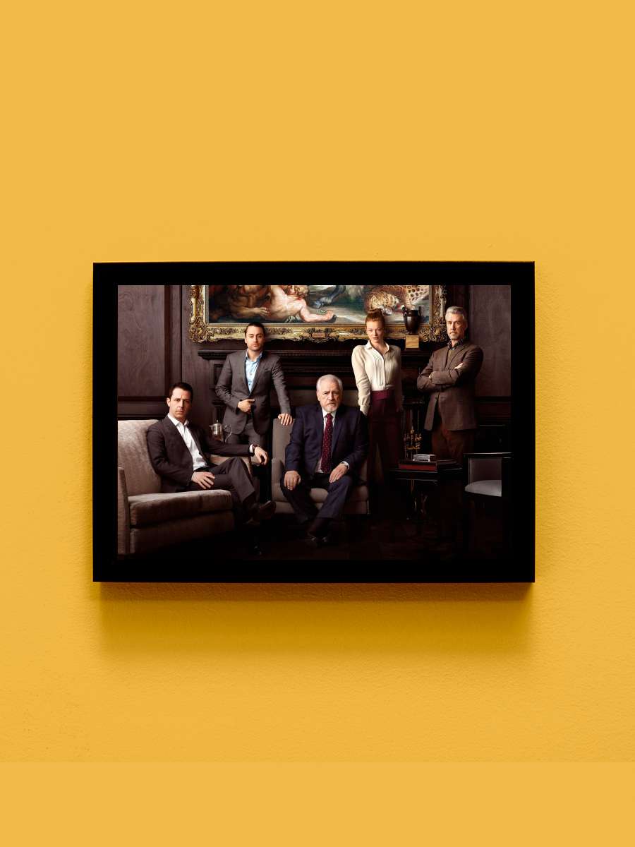 Succession Dizi Tablo Siyah Çerçeveli Dizi Poster Duvar Tablo - En İyi Fiyatlarla