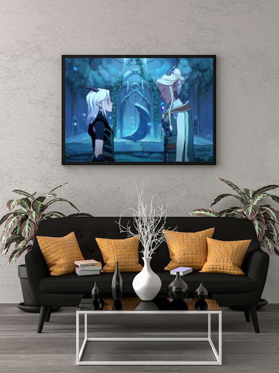 Ejderhalar Prensi - The Dragon Prince Dizi Tablo Siyah Çerçeveli Dizi Poster Duvar Tablo