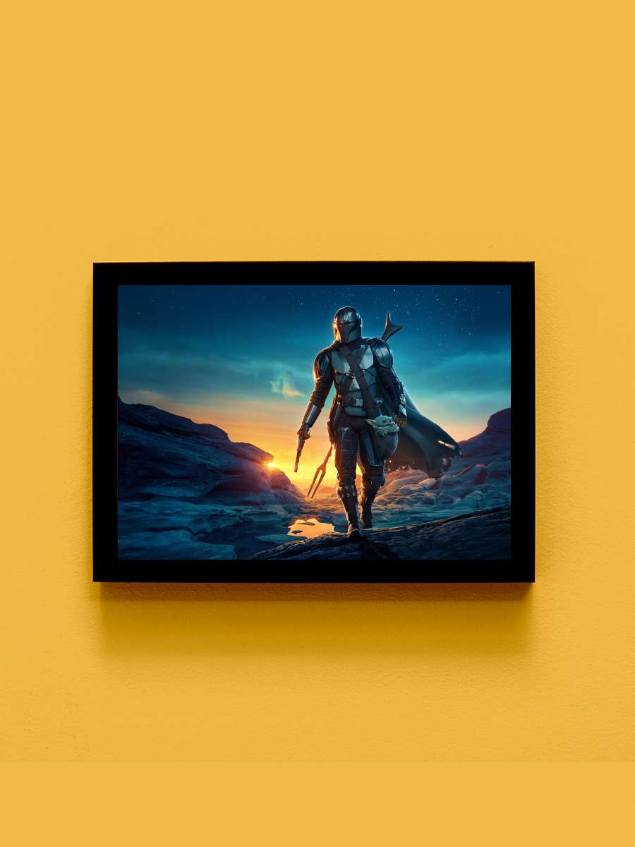 The Mandalorian Dizi Tablo Siyah Çerçeveli Dizi Poster Duvar Tablo - En İyi Fiyatlarla