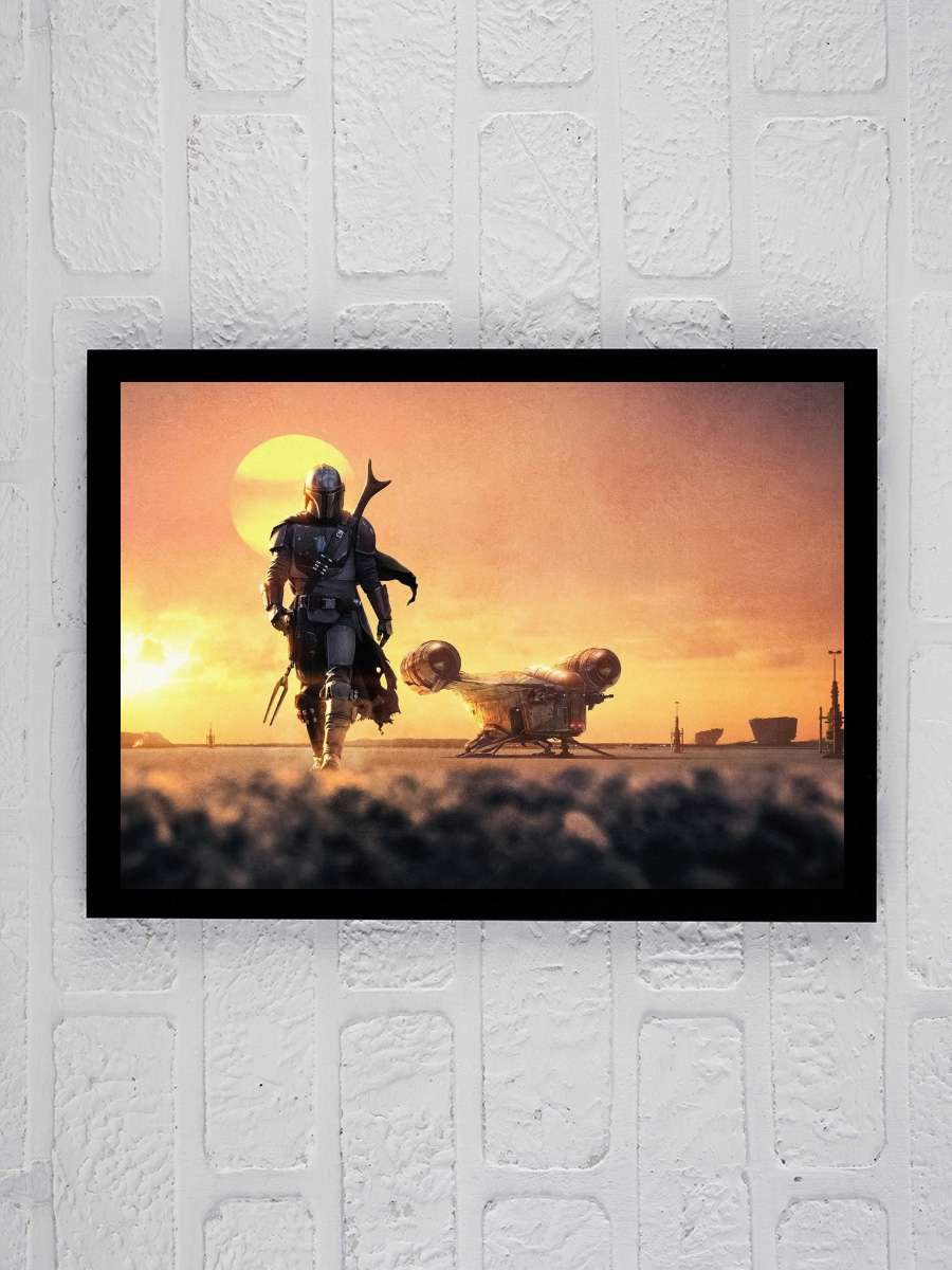 The Mandalorian Dizi Tablo Siyah Çerçeveli Dizi Poster Duvar Tablo