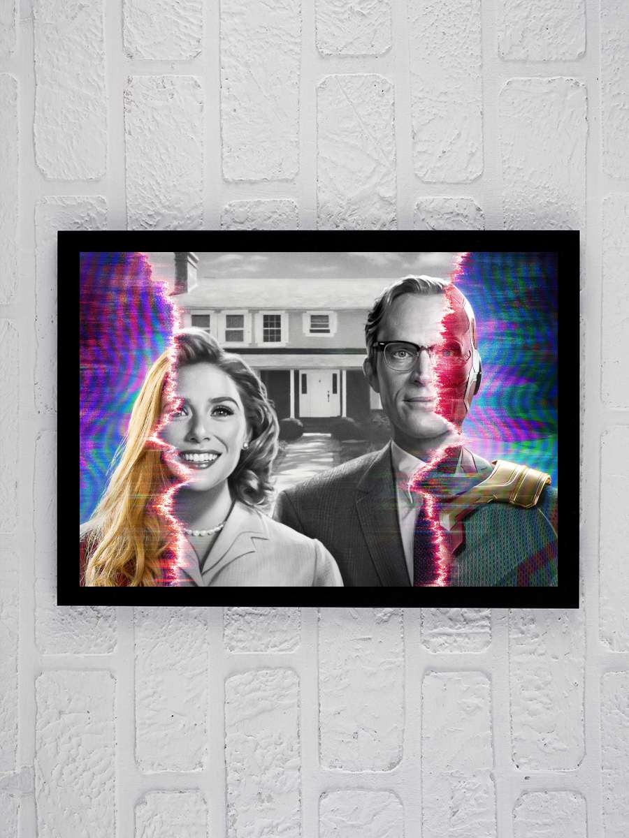 WandaVision Dizi Tablo Siyah Çerçeveli Dizi Poster Duvar Tablo