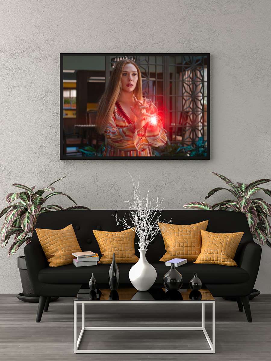 WandaVision Dizi Tablo Siyah Çerçeveli Dizi Poster Duvar Tablo