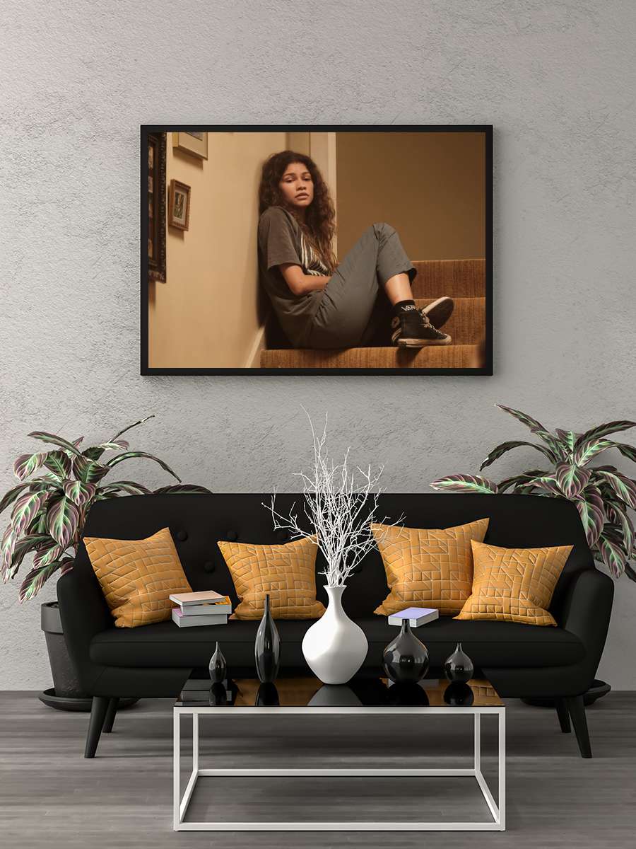 Euphoria Dizi Tablo Siyah Çerçeveli Dizi Poster Duvar Tablo