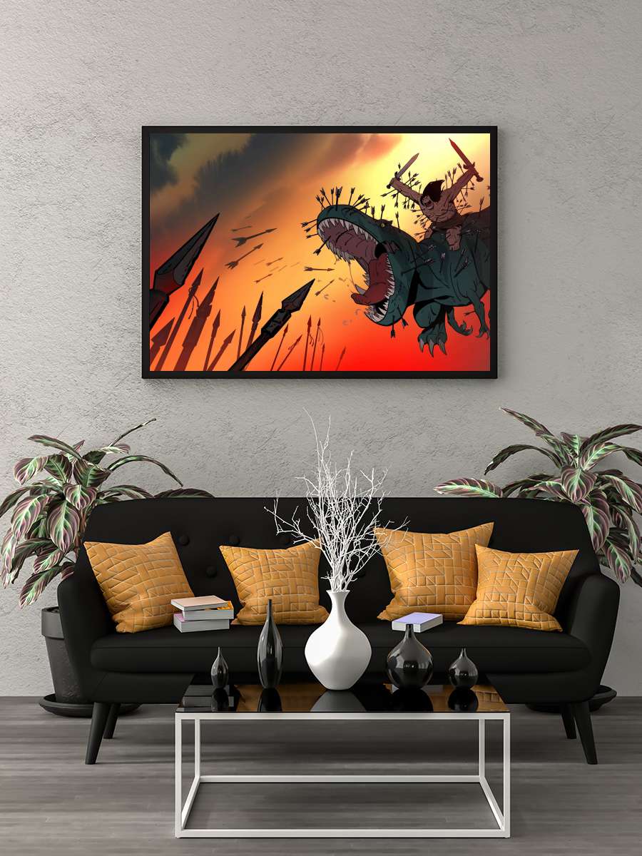 Primal Dizi Tablo Siyah Çerçeveli Dizi Poster Duvar Tablo