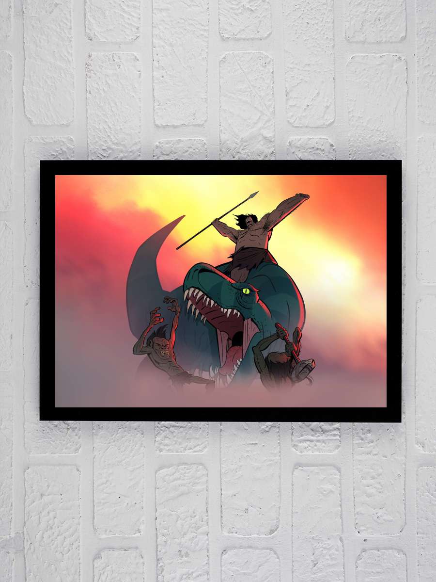 Primal Dizi Tablo Siyah Çerçeveli Dizi Poster Duvar Tablo