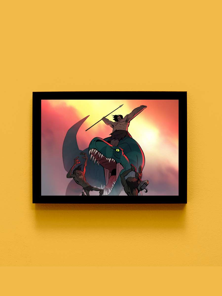 Primal Dizi Tablo Siyah Çerçeveli Dizi Poster Duvar Tablo - En İyi Fiyatlarla