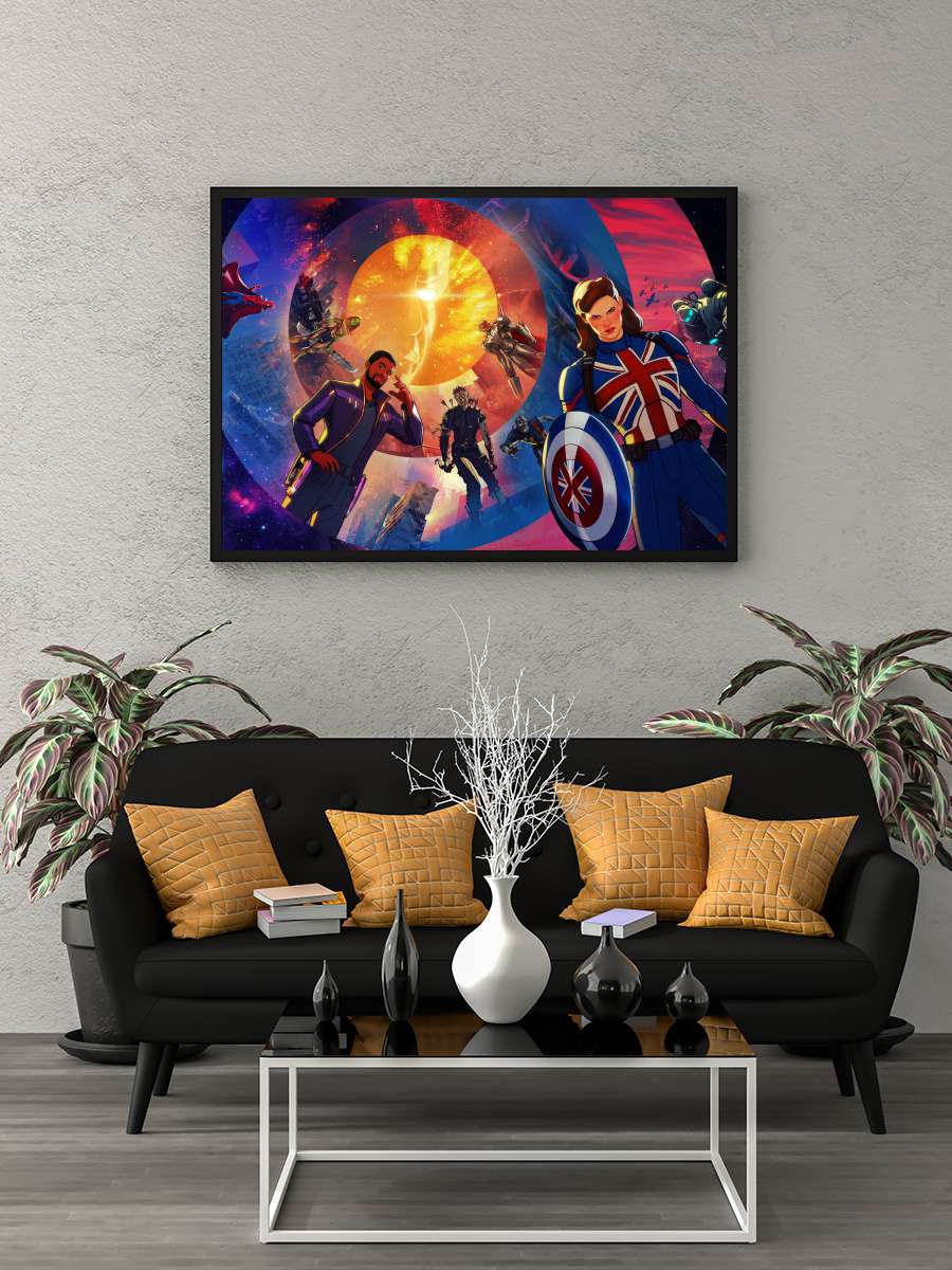 What If...? Dizi Tablo Siyah Çerçeveli Dizi Poster Duvar Tablo