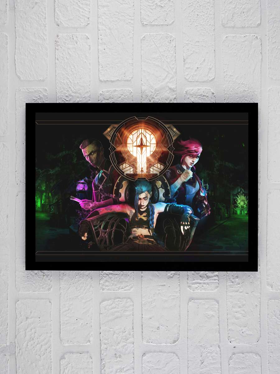 Arcane Dizi Tablo Siyah Çerçeveli Dizi Poster Duvar Tablo