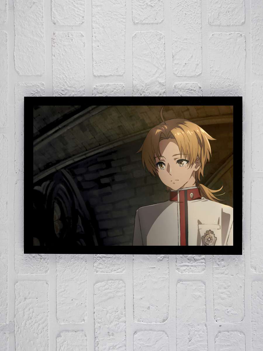 Mushoku Tensei: Isekai Ittara Honki Dasu - 無職転生 ～異世界行ったら本気だす～ Dizi Tablo Siyah Çerçeveli Dizi Poster Duvar Tablo