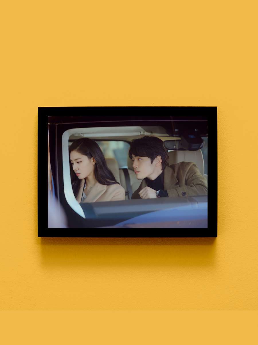 Crash Landing on You - 사랑의 불시착 Dizi Tablo Siyah Çerçeveli Dizi Poster Duvar Tablo