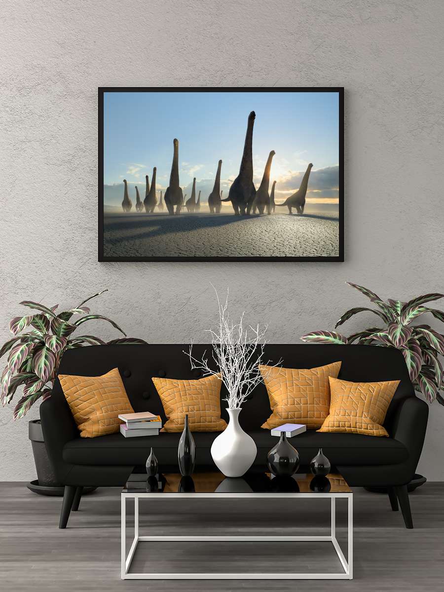 Prehistoric Planet Dizi Tablo Siyah Çerçeveli Dizi Poster Duvar Tablo