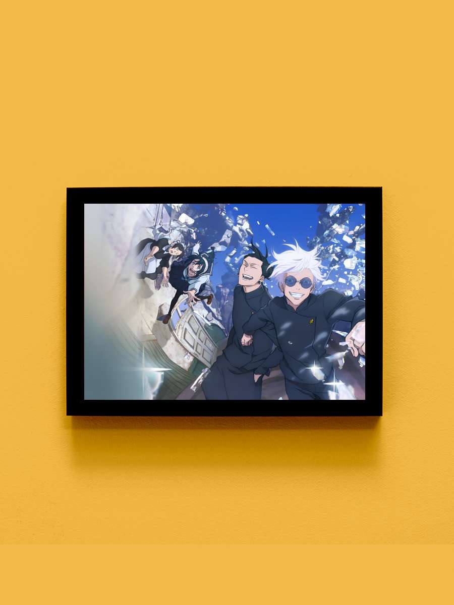 Jujutsu Kaisen - 呪術廻戦 Dizi Tablo Siyah Çerçeveli Dizi Poster Duvar Tablo - En İyi Fiyatlarla