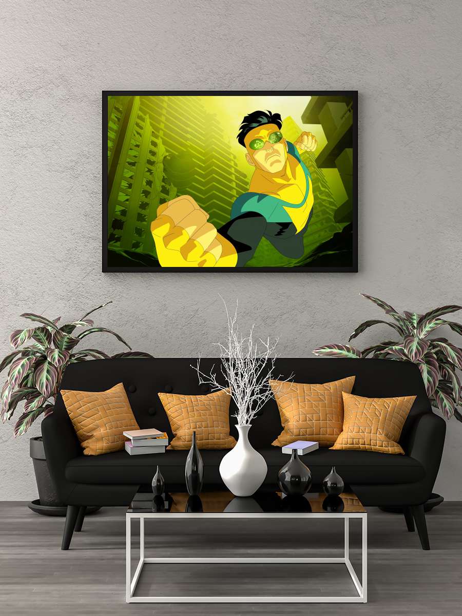 INVINCIBLE Dizi Tablo Siyah Çerçeveli Dizi Poster Duvar Tablo
