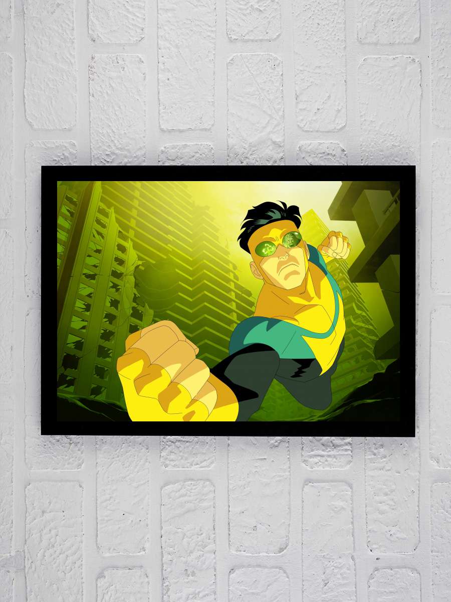 INVINCIBLE Dizi Tablo Siyah Çerçeveli Dizi Poster Duvar Tablo