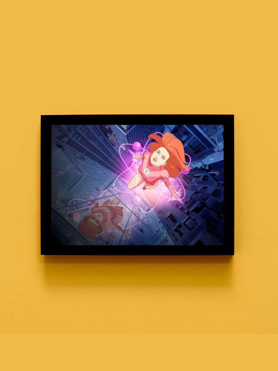 INVINCIBLE Dizi Tablo Siyah Çerçeveli Dizi Poster Duvar Tablo