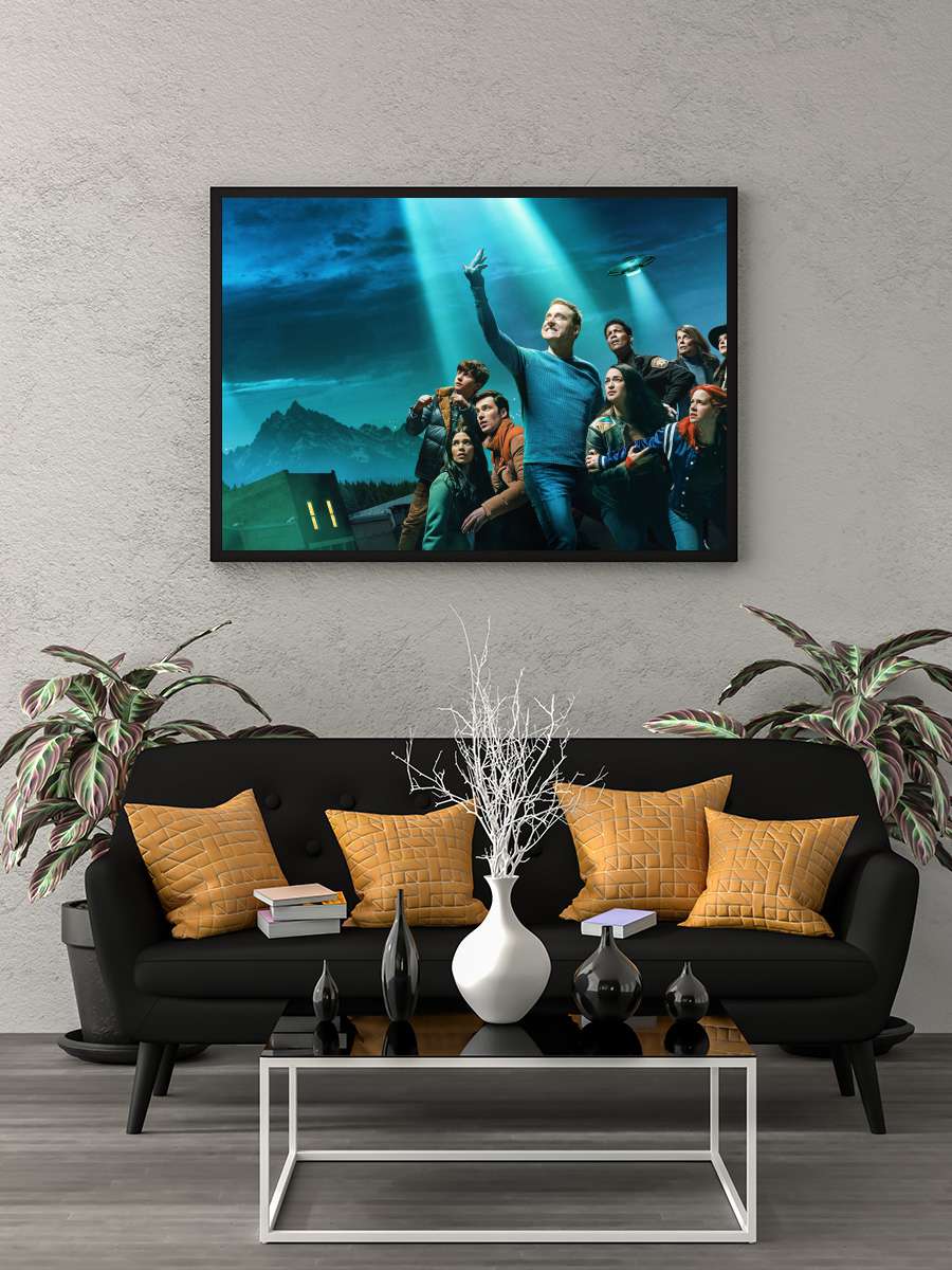 Resident Alien Dizi Tablo Siyah Çerçeveli Dizi Poster Duvar Tablo