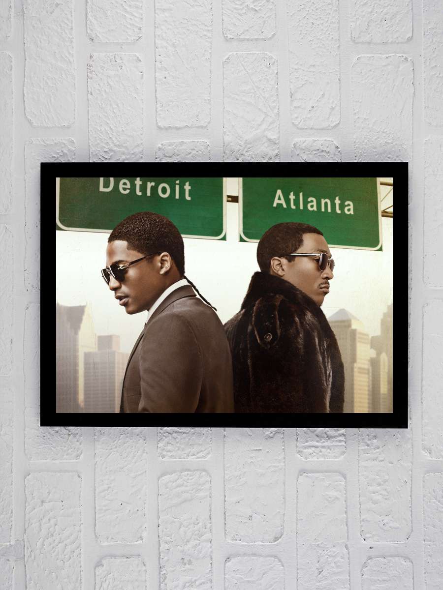 BMF Dizi Tablo Siyah Çerçeveli Dizi Poster Duvar Tablo