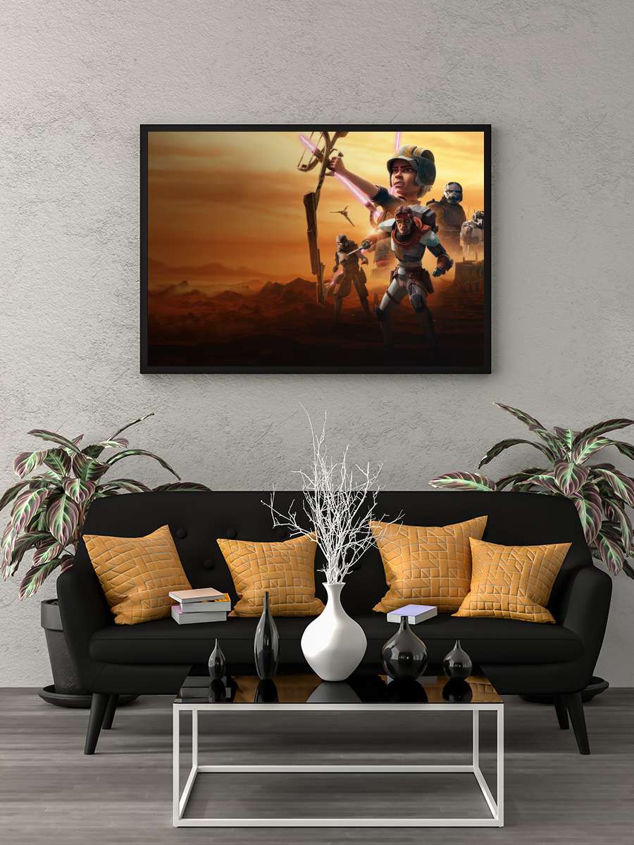 Star Wars: The Bad Batch Dizi Tablo Siyah Çerçeveli Dizi Poster Duvar Tablo