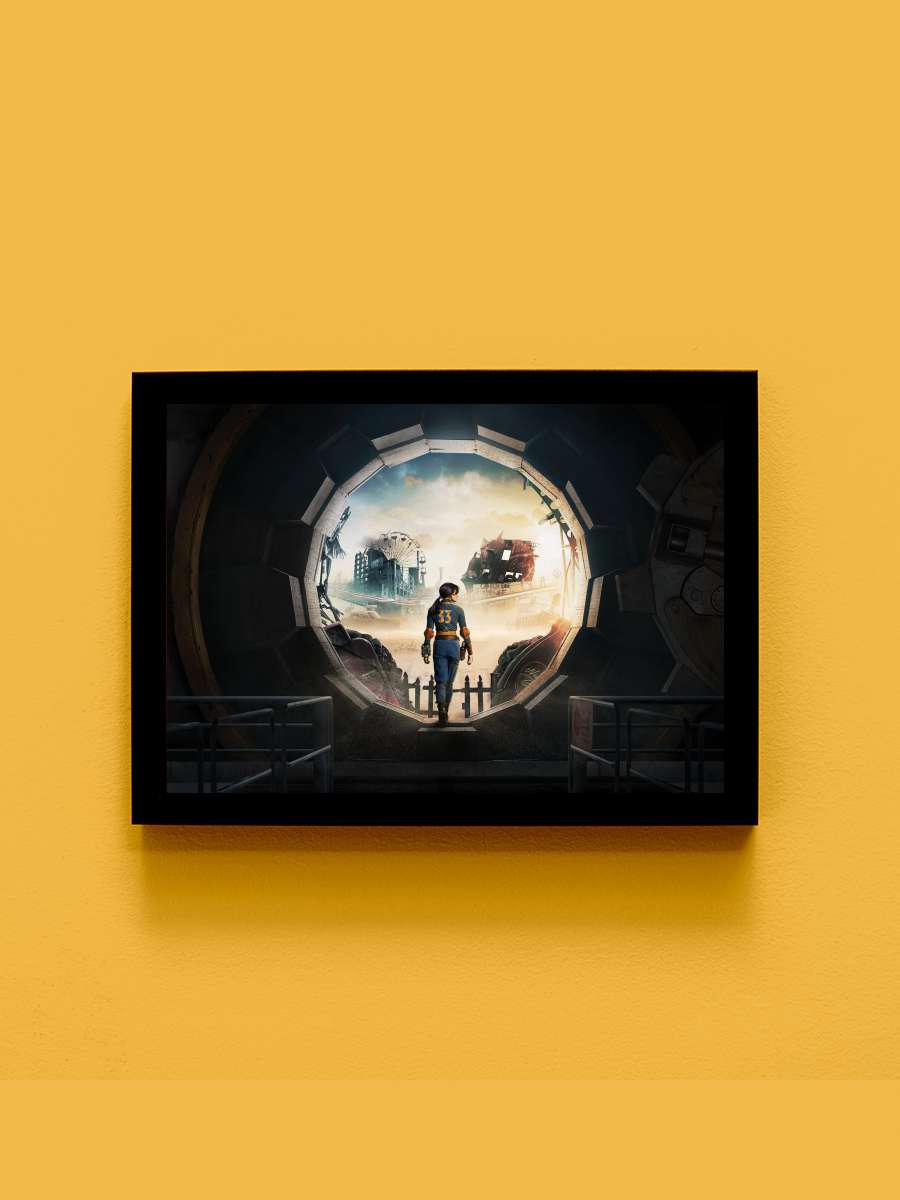 Fallout Dizi Tablo Siyah Çerçeveli Dizi Poster Duvar Tablo