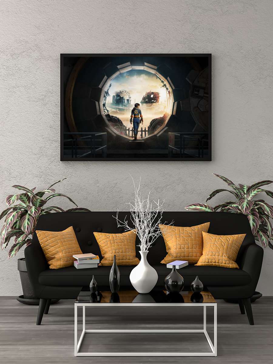 Fallout Dizi Tablo Siyah Çerçeveli Dizi Poster Duvar Tablo