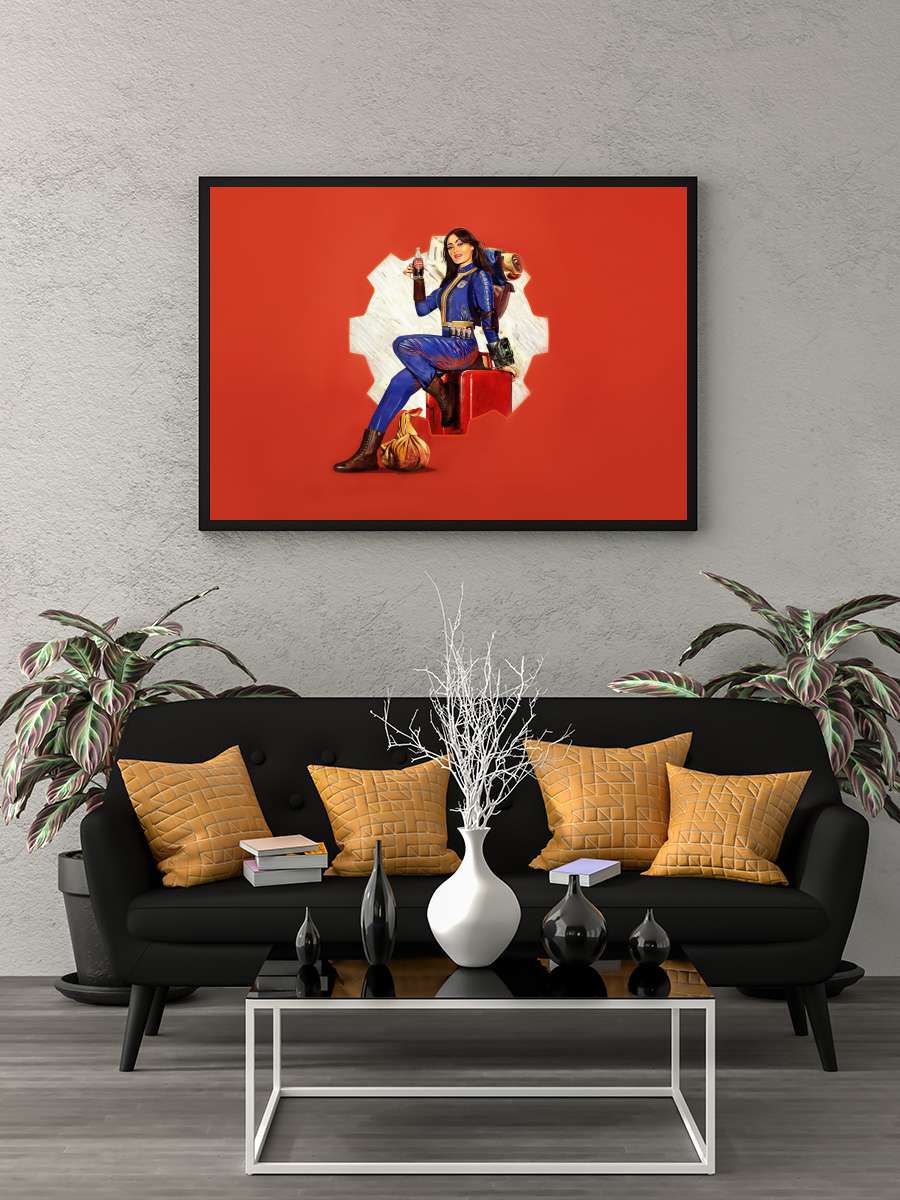 Fallout Dizi Tablo Siyah Çerçeveli Dizi Poster Duvar Tablo