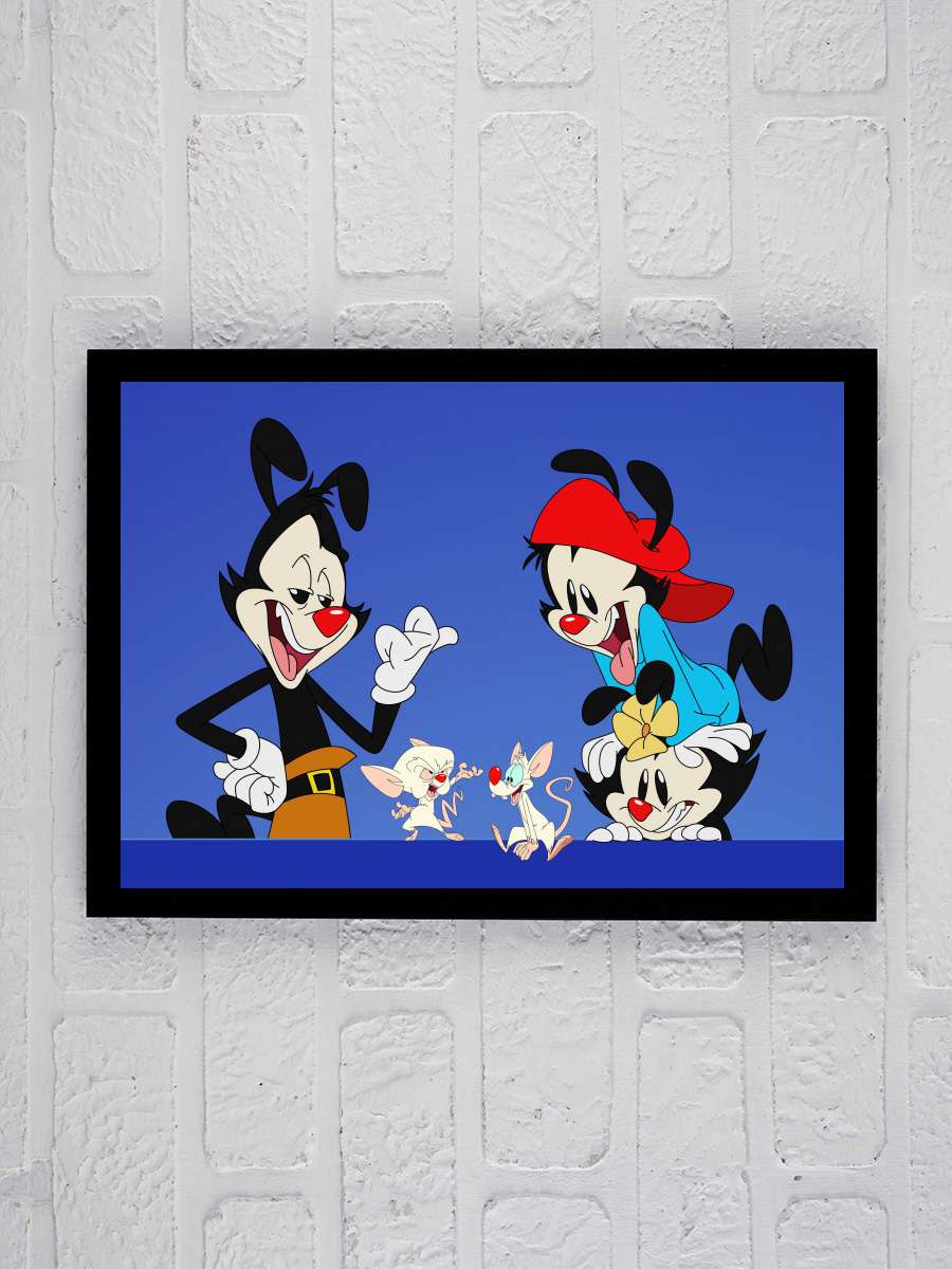 Animaniacs Dizi Tablo Siyah Çerçeveli Dizi Poster Duvar Tablo