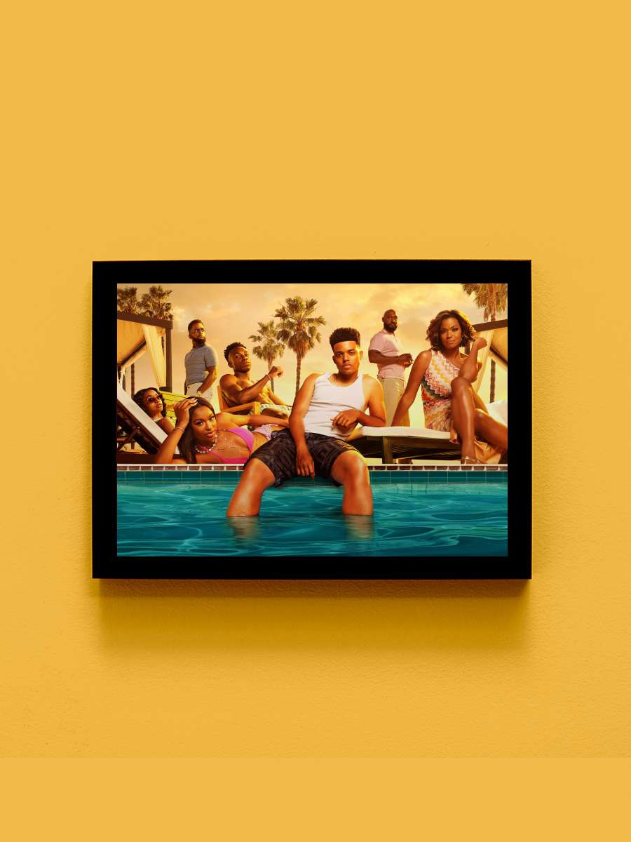 Bel-Air Dizi Tablo Siyah Çerçeveli Dizi Poster Duvar Tablo