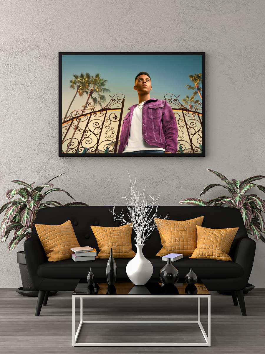 Bel-Air Dizi Tablo Siyah Çerçeveli Dizi Poster Duvar Tablo